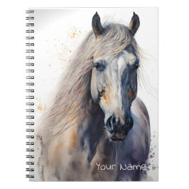 Cuaderno de notas personalizado sobre el caballo d