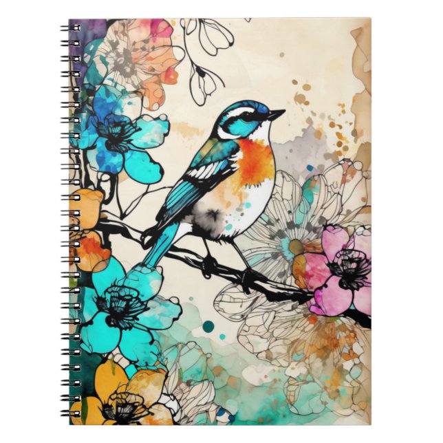 Cuaderno de notas | Pretty Bird (Frente)
