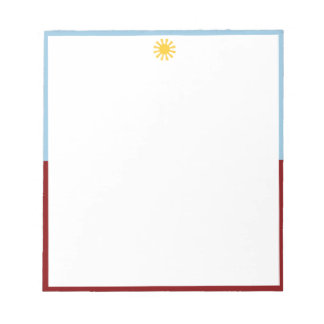 Cuaderno de notas ráfaga de sol azul Borgoña