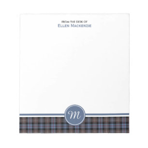 Cuaderno de notas resistido clan del monograma del