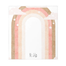 Cuaderno de notas simple boho para maestros