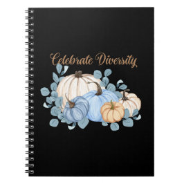 Cuaderno de notas sobre calabaza para celebrar la 