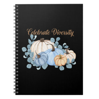 Cuaderno de notas sobre calabaza para celebrar la