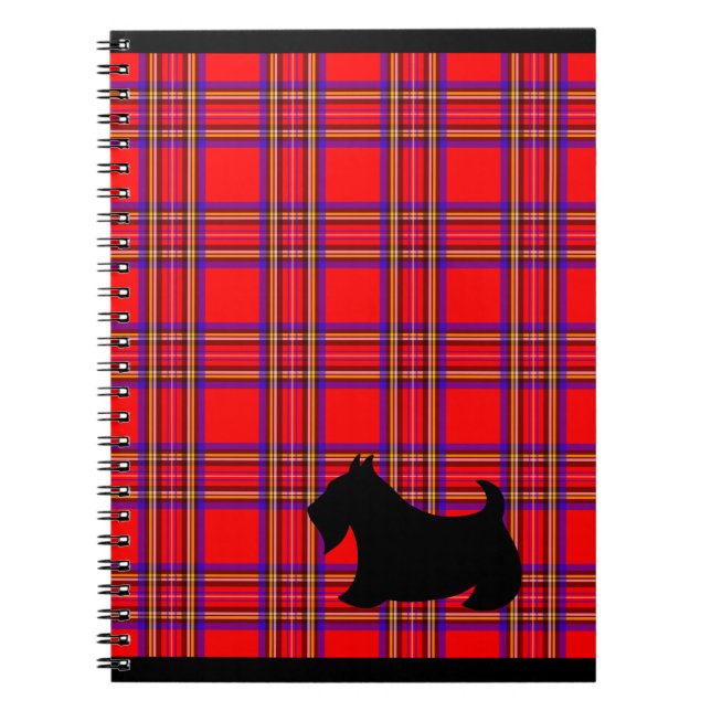 Cuaderno de notas Terrier Escocés Regalo Diario (Frente)