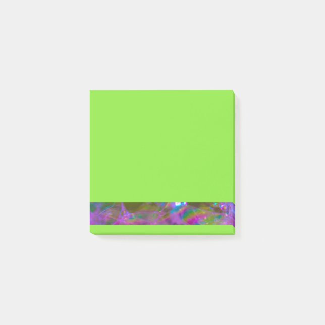 Cuaderno de notas verde del post-it (Anverso)
