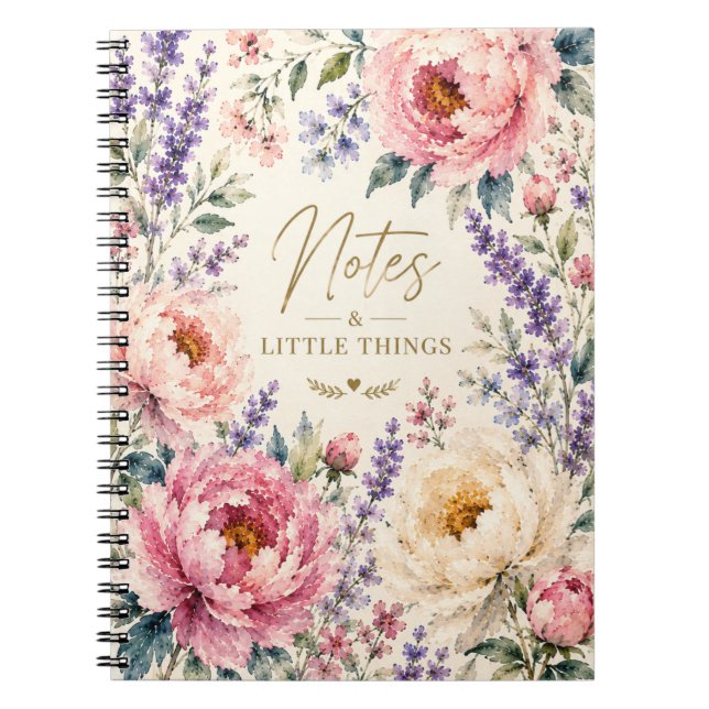 Cuaderno de notas y pequeñas cosas (Frente)