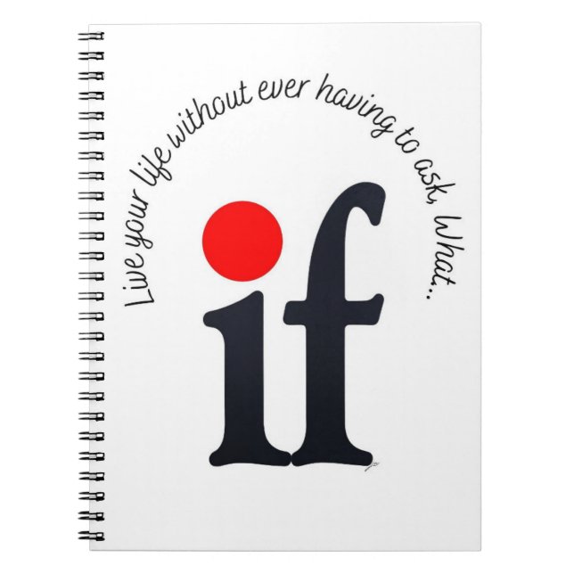 Cuaderno de notas '¿Y si?' Inspirador (Frente)