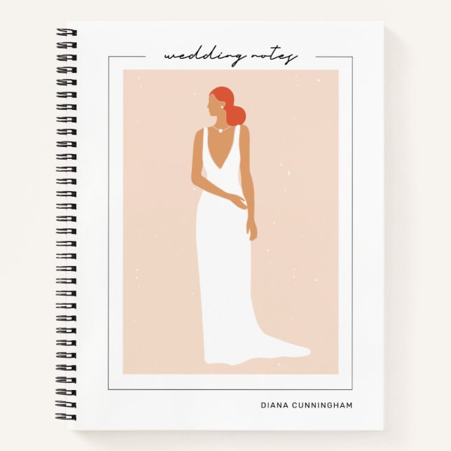Cuaderno de novia moderna para la boda (Anverso)