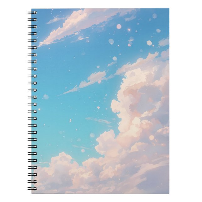 Cuaderno de Nube Suave, Diario del Cielo Pastel, C (Frente)