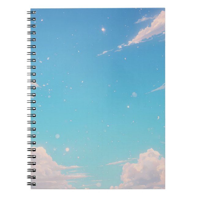 Cuaderno de Nube Suave, Diario del Cielo Pastel, C (Frente)