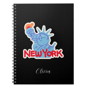 Cuaderno de Nueva York personalizado con estatua l