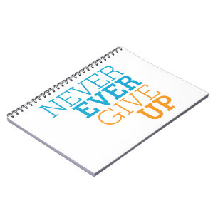 Cuaderno Dé nunca nunca para arriba