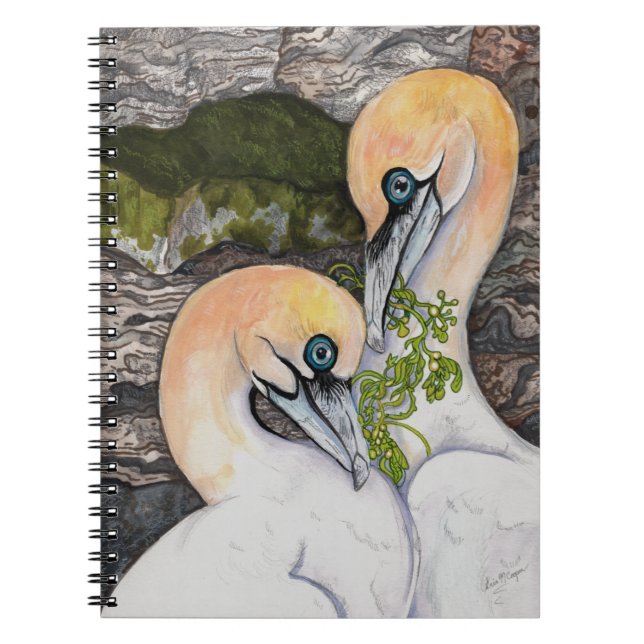 Cuaderno de observación de aves del alcatraz del n (Frente)