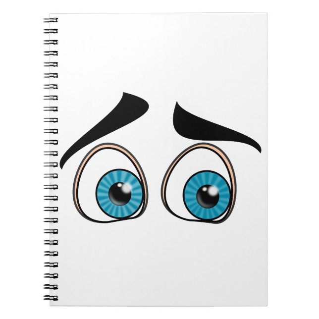 Cuaderno de ojos azules curiosos (Frente)
