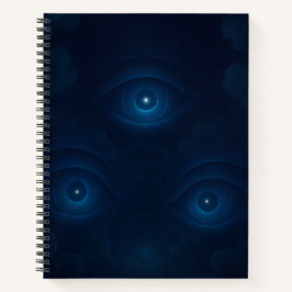 Cuaderno de ojos de energía mística
