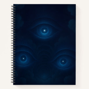 Cuaderno de ojos de energía mística