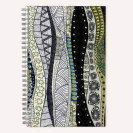 Cuaderno de ondas zen en espiral