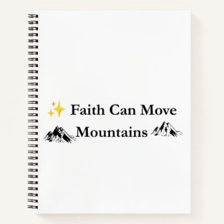 Cuaderno De Oración Cristiano La Fe Mueve Montañas