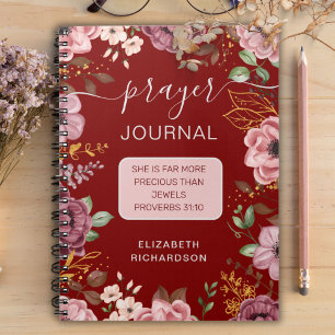 Cuaderno de oraciones florales Proverbios 31 Maroo