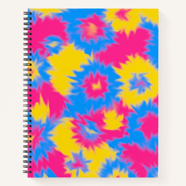 Cuaderno de orgullo pansexual Tie Dye (Anverso)