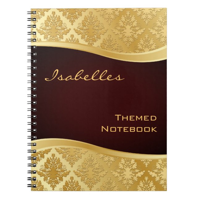 Cuaderno de oro de la onda del damasco (Frente)