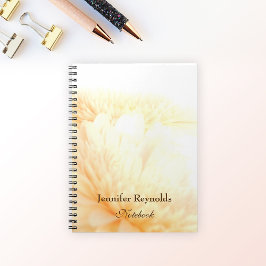 Cuaderno de Oro Floral y Elegante Personalizado