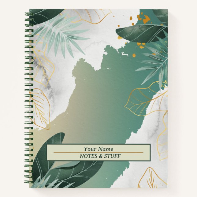Cuaderno De Oro Y Hojas Verdes (Anverso)