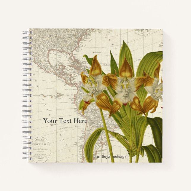 Cuaderno de Orquídeas Huntleya Meleagris (Anverso)