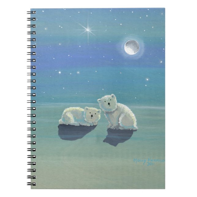 Cuaderno de ositos polares lindos (Frente)