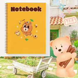 Cuaderno 💛 de oso cortado 🥨 🥞