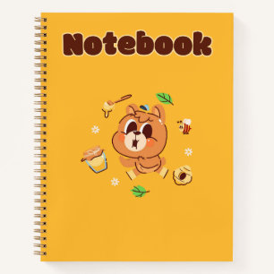 Cuaderno 💛 de oso cortado 🥨 🥞