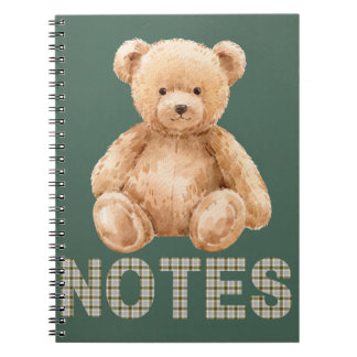 Cuaderno de oso de peluche