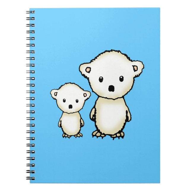 Cuaderno de osos polares dulces (Frente)