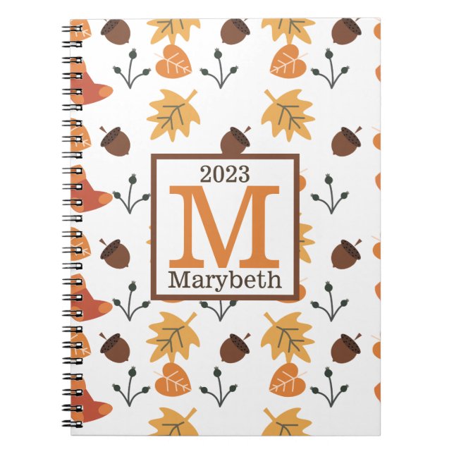 Cuaderno de Otoño Personalizado (Frente)