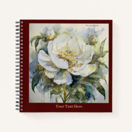 Cuaderno de Paeonia Officinalis Acuarela #2
