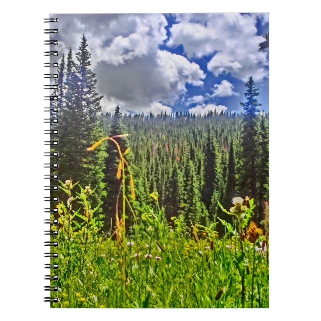 Cuaderno de paisaje de pradera de Colorado (Frente)