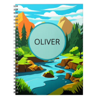 Cuaderno de paisaje montañoso, Oliver Adventure No