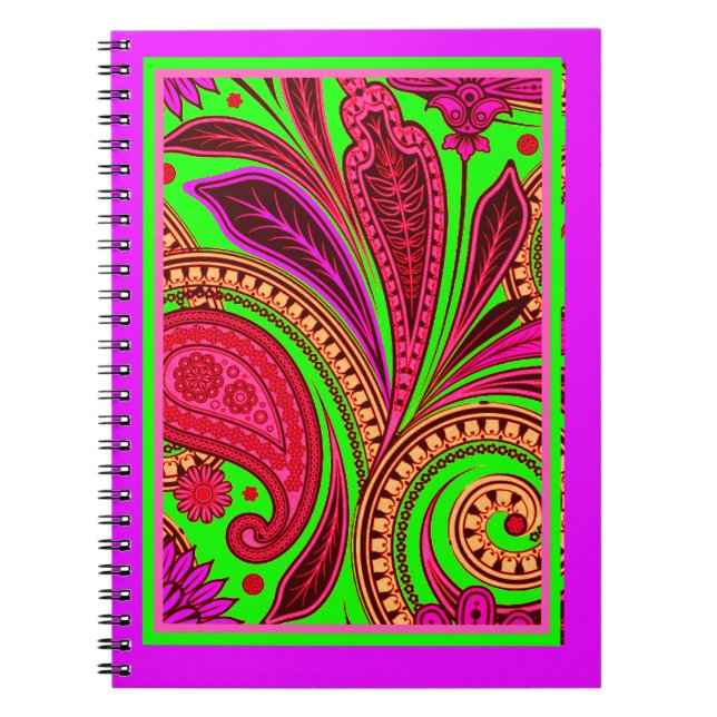 Cuaderno de paisley salvaje (Frente)