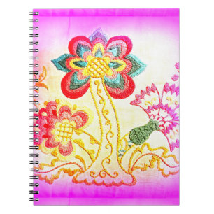 cuaderno de palmera al estilo hippie