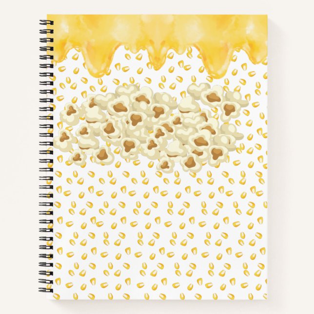 Cuaderno de palomitas de maíz y mantequilla fundid (Anverso)