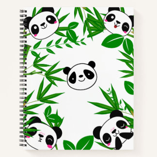 Cuaderno de Panda Adorable para Niños