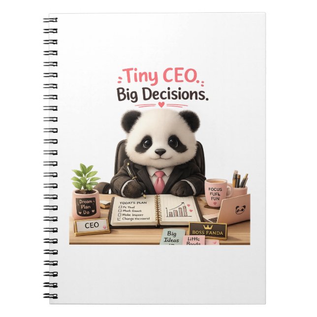 Cuaderno de Panda Bebé Divertido CEO Pequeño Grand (Frente)