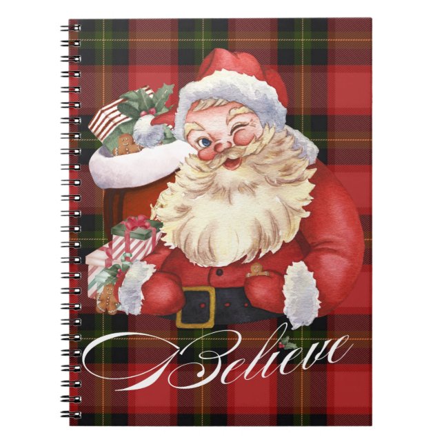 Cuaderno de Papá Noel Vintage (Frente)