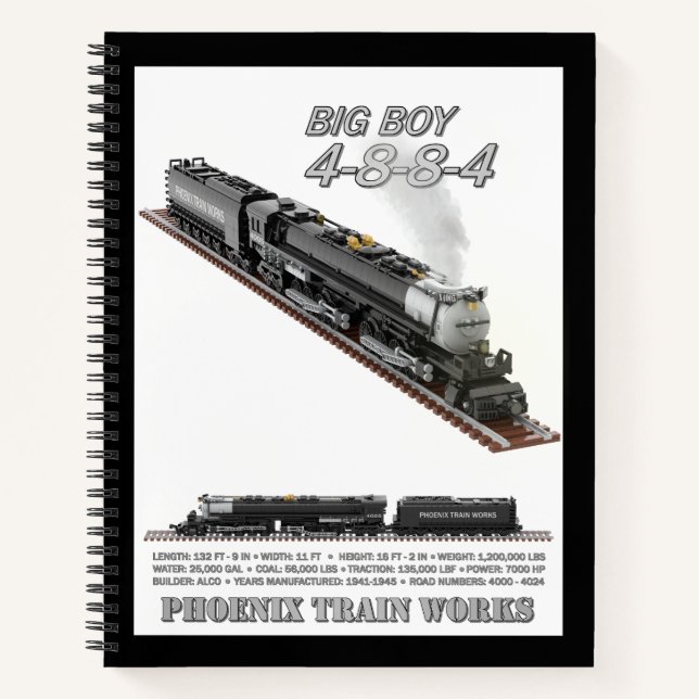 Cuaderno de papel cuadriculado de la locomotora Bi (Anverso)