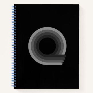 Cuaderno de papel cuadriculado de tapa dura con lo