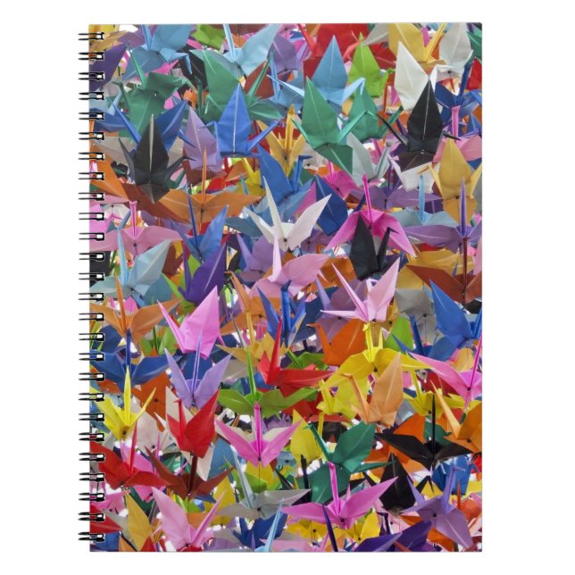 Cuaderno de papel de 1.000 grúas de Origami (Frente)