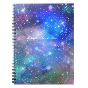 Cuaderno de papel de diario espacial de la galaxia