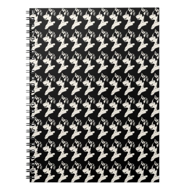 Cuaderno de papel Husky Regalos y libros siberiano (Frente)