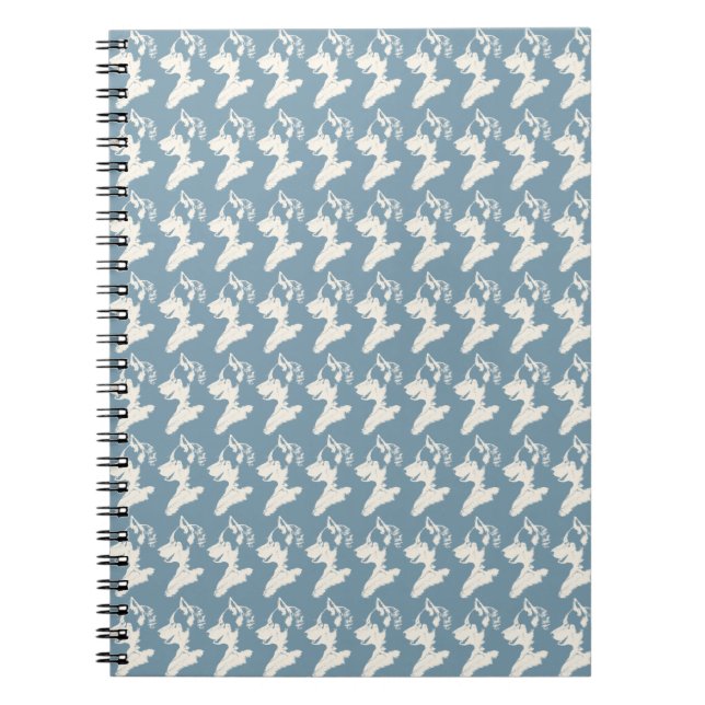 Cuaderno de papel Husky Regalos y libros siberiano (Frente)