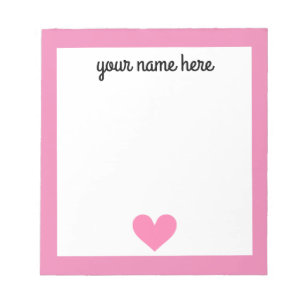 Cuaderno de papelería personalizado para niñas